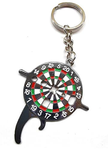 Froiny Keychain Dart Tool Tighten Darts Shaft Bottle Removal Survival Opener Accessories, Black, 48 x 58mm