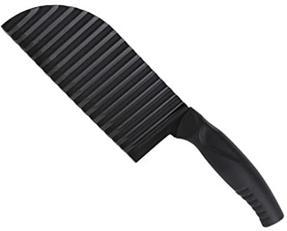 YUEYOULII Couteau à Frites Vague de Couteau de Pomme de Terre Couteau ondulé en Acier Inoxydable Fantaisie Frites Slicer Pomme de Terre ménagère Slicer Couteau Vague (Color : A)