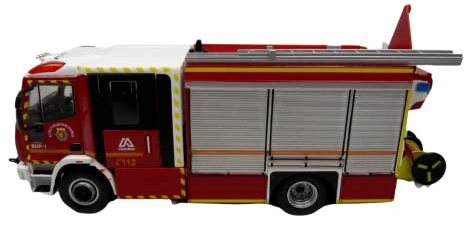 OPO 10 Feuerwehrauto-Set kompatibel mit Iveco Magirus Team Cab von Valladolid - CP17