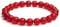 Landorilo Echte Naturstein Perlen Armband, Damen Herren Rot Karneol Perlenarmband, 8MM Runde Edelsteine Yoga Chakren Armbänder, Geburtstag Valentinstag Geschenke