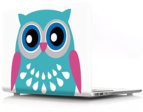 JZ Animal Hülle für MacBook Pro 13 (2009-2012, Models: A1278) Hard Shell Fall mit Tastaturschutz - Owl