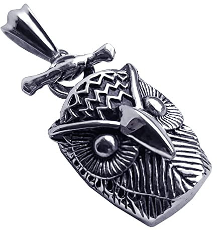 Generisch Damen Edelstahl Anhänger aus 316L Eule