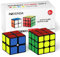ROXENDA Zauberwürfel, Speed Würfel Set mit 2X2 3X3 Cube Originale, Speedcube mit Anleitun (Sticker)