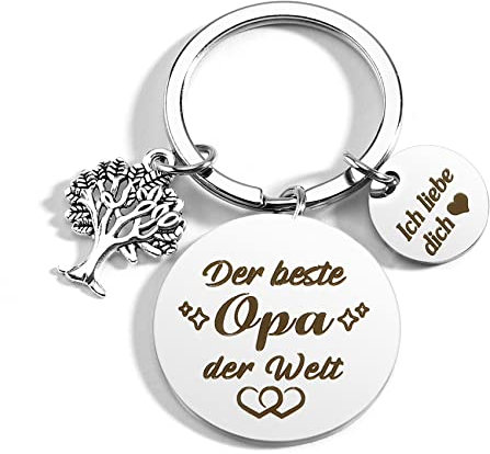 Schlüsselanhänger Für Opa - Bestes Geburtstagsgeschenk Von Enkel Enkelin, Vatertag, Ruhestand - Geschenk Für Männer