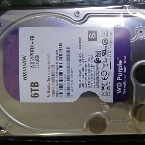 MIDTY HDD For Hikvision 6TB 3.5 SATA 6 Gb/s 256MB 5400RPM For Internal Hard Disk For Surveillance HDD For WD61PURX