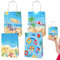 4 Stück Sommer Pool Strand Papier Geschenktüten Süßigkeiten Beutel Mitgebsel Tüten mit Griff Sommer Hawaii Mottoparty Geschenktüten für erwachsener Kindergeburtstag,Giveaways,Party Dekorationen