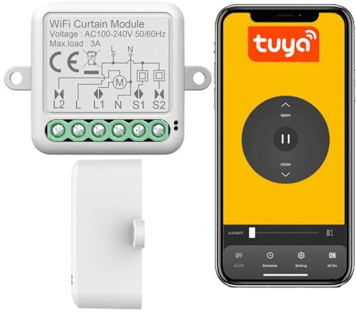 Sone Smart One WLAN Rolladenschalter Tuya Smart Life 720W 3A | unterputz, alexa, google home, prozentsteuerung, app, timer, jalousie