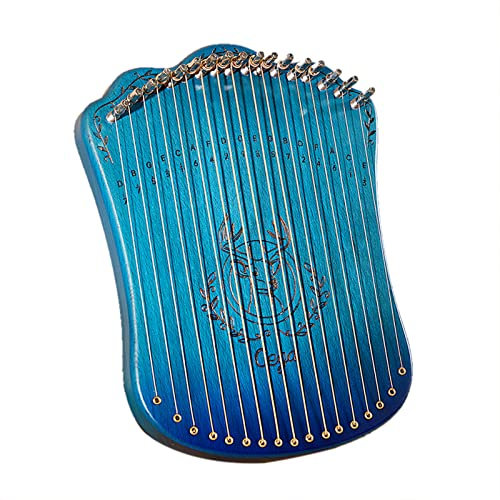 YIWENG 17-saitige Lyra-Harfe,tragbares Harfen-Musikinstrument aus massivem Buchenholz mit Stimmschlüssel-Picks für Anfänger, und Erwachsene,Harfe aus Buchenholz