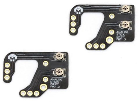 2 x Analog Controller Stick Drift Fix V1.3 - Hilfe bei Figur läuft weg black für Sony PlayStation 5 PS5 Controller