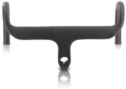Alfa Pasca manubrio da corsa integrato 28.6mm manubrio bicicletta da corsa in carbonio 400 * 110mm manubrio