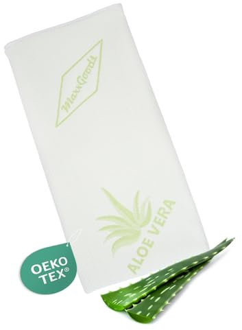MaxxGoods NEU Aloe Vera Kissenbezug 42x70cm für Nackenstützkissen - Hypoallergen, Hautfreundlich, Atmungsaktiv & Pflegeleicht Nackenstützkissenbezug - Kissenbezug für orthopädisches Kopfkissen