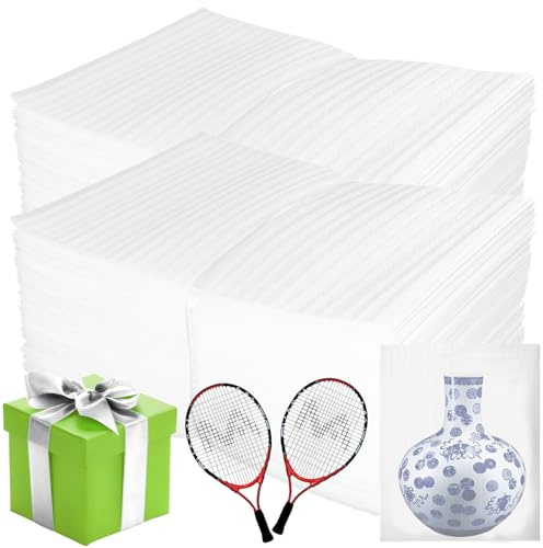 100 Pack 12'' x 16'' Cushion Foam Pouches, Moving Supplies for Dishes, Packing Materials for Dishes & Cups, Glass Packing Paper and Plate Protectors for Moving(300x400x0.5MM)