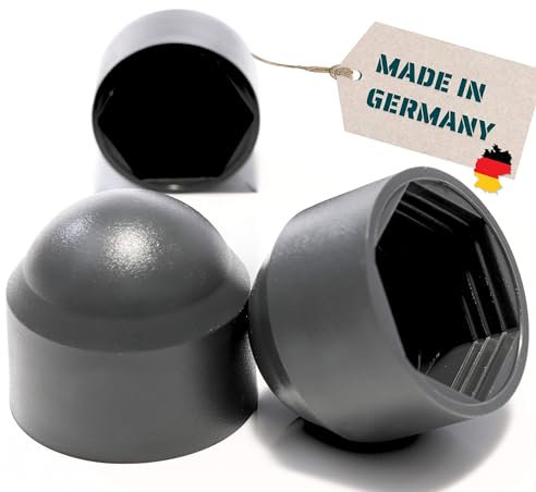 Yourkon Capuchon Hexagonal, Anthracite, Capuchon de Protection pour vis résistant aux UV, aux intempéries, respectueux de l'environnement, (100, M8)