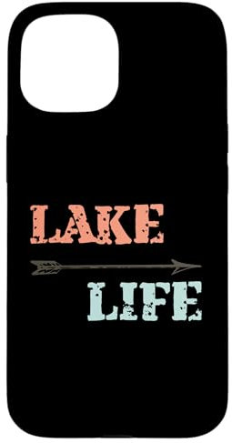 Hülle für iPhone 15 Lake Life Sommerabenteuer mit Pfeil