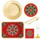 OH YEAH - Kit 12 Personas - Decoración Navidad Winter - Pack 68 uds - Temática Navideña - Vajillas Completas Navidad - DISEÑO ÚNICO