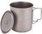 Xolsurg 750 ml Tazas de agua de titanio al aire libre con manijas plegables para acampar titanio de titanio Copa de agua