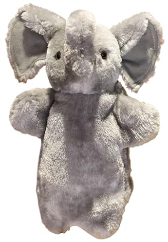 Handpuppe, Elefant, für Kinder, Handpuppe, Elefant, weich, Handpuppe in Elefantenform, Plüschtier für Show, Theater, Anniver