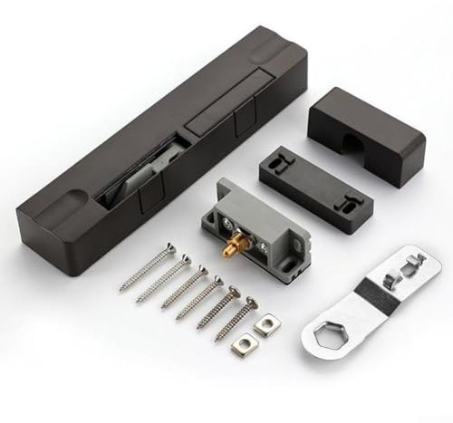 Sistema di chiusura idraulica regolabile con funzione anti-pizzico per un uso sicuro su porte in legno (bianco-destra)