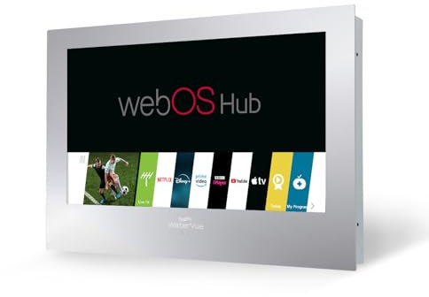 WaterVue Bathroom Smart TV Mirror, WEBOS, HD,IP65, Waterproof, Mist Free, Built-in-speakers (24, Inches)