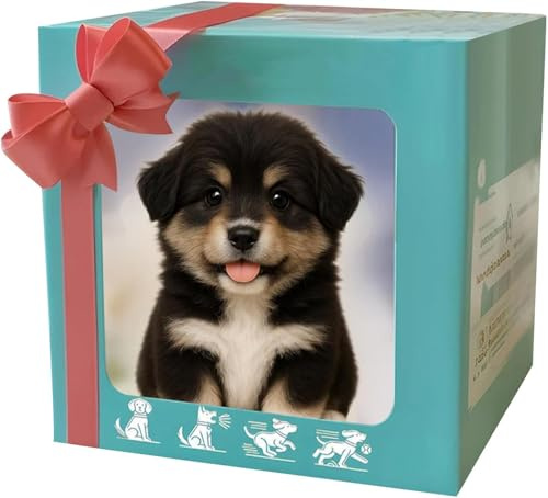 Realistic Robot Puppy - Realistic Robotic Puppy Toy with Walking, Barking & Tail Wagging, Interactive Lifelike Pet (E)