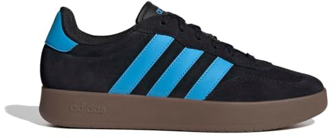 adidas Herren Barreda Sneaker Leder Streetstyle KJ0000 Black Aquamarine Gum | adidas Barreda Sneaker: klassische Terrace-Tradition trifft modernen Streetstyle für stilvolle urbane Alltagslooks.
