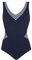 Sunflair Damen Basic Badeanzüge, Blau (Nachtblau 30), 38 (Herstellergröße: 38B)