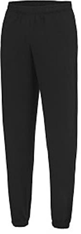 AWDis Men's College Cuffed Jogpants Sports Jogger, Black (Jet Black), Medium