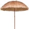 AMMSUN 2.3m Parapluie de Parasol de Paille de Plage hawaïenne Tropicale, Pare-Soleil extérieur étanche pour parasols de Patio de Piscine de Jardin Rond avec Fonction d'inclinaison