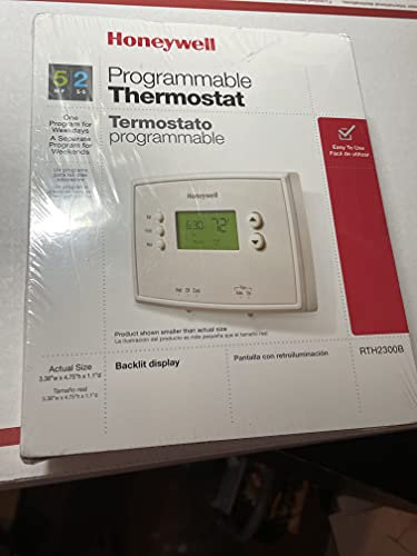 Honeywell Rth2300b1038 4-3/4 X 3-3/8 X 1-1/8 White 5-2 Day Programmable Thermostat3