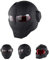 Braveking Motorradhelm, Iron Man-Integralhelm, Klapphelm, Vintage Harley-Helm,4,XL