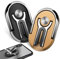 2 Piezas Multifuncional Universal Anillo Soporte para Movil 360° Rotación, Soporte Movil Coche, para Rejillas del Aire de Coche,Inicio (Negro + Oro)
