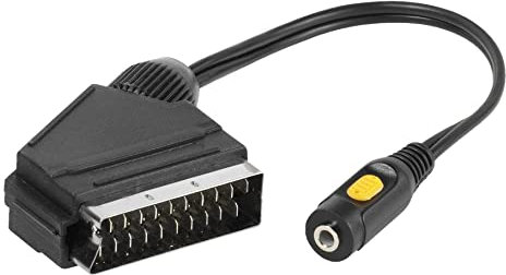 Vivanco 47155 Kabel Scart-Stecker auf Buchse, 0,15 m