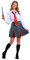 Disguise Damen Gryffindor Rock, Offizielles Harry-Potter-Haus-themenkleid, Unterteil Kostüm-Hose, Grau & Gold, 42-44/L