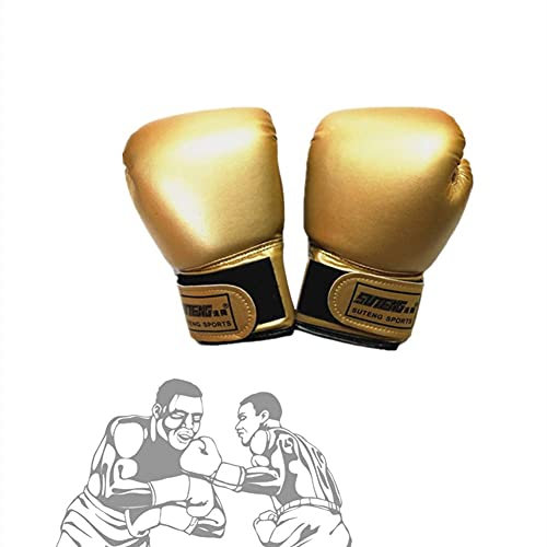 Sunfauo Box Handschuh Boxhandschuhe Männer Kickboxhandschuhe Boxhandschuhe für Kampfkünste Boxhandschuhe für Kickboxen Damen Boxhandschuhe Gold,Adult