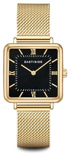 Eastside Damen Uhr analog Japan Quarzwerk mit Edelstahl gelbgold Armband 10080087