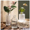 WILDMOS Glass Bud Vase Set of 3, Gradient & Embossed Mini Glass Bottles for Home Decor, 3.3'-5.2'H