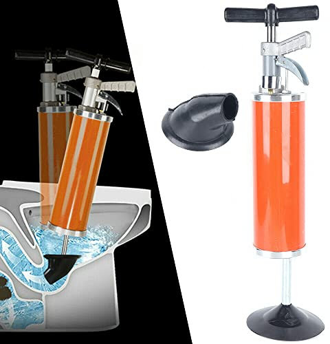 Rohrreinigungspumpe Abfluss-Reiniger 0.7 Mpa Abflußreiniger Toiletten-Luftstößel 2 Art Saugnäpfen Multifunktionale Reinigungspumpe für Toilette, Badewanne