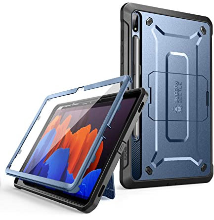 SUPCASE Unicorn Beetle Pro Series Schutzhülle für Galaxy Tab S8 Ultra 14,6 Zoll 2022 (SM-X900/X906), robuste Vollabdeckung mit Ständer und integriertem Displayschutz (Cerulea)