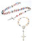 Floatdream 2 Stück Kreuz Anhänger rosenkranz Halskette, Legierung rosenkranz Halskette, Rosenkranz Armband, passend für Ostern, Thanksgiving, Weihnachten