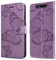 DENDICO Hülle für Galaxy A80 / Galaxy A90, PU Leder Magnetverschluss Flip Handyhülle Schutzhülle mit Standfunktion und Kartenfach für Samsung Galaxy A80 / Galaxy A90, Violett
