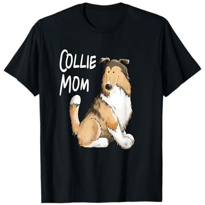 Collie Mama I Geschenk für Langhaar Collie Hunde Liebhaber T-Shirt
