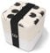 monbento - MB Square Graphic Plume Bento Box mit Feder Muster - Made in France - große Brotdose groß mit 2 Fächer - Lunch Box perfekt für Büro/Meal prep/Schule