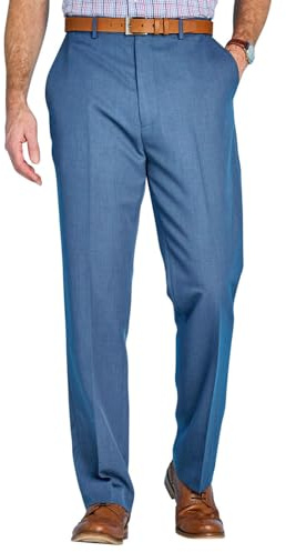 Pegasus Men's Stain-Resist Trouser with Hidden Stretch Waistband Easy-Care and Versatile Pants Airforce 44W / 31L