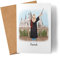 Kiddle-Design Zauberer Karte Personalisiert Magie Hexe Magisch Fantasy Fan Geschenkidee mit Name zum selbst gestalten Abschluss Abitur Bachelor Frau