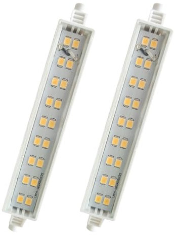 Provance 2x LED Stablampe Lineal R7S Fassung 6W 6Watt ersetzt 40 Watt 510 lm 118mm 6500 K