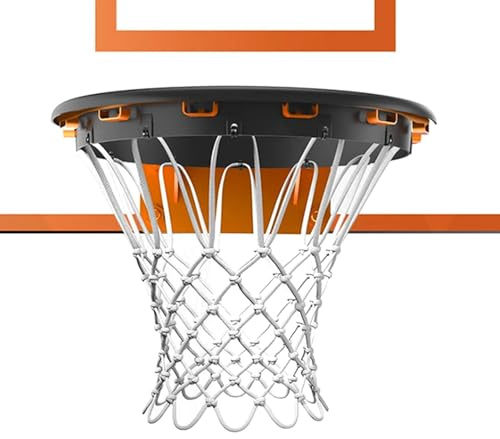 Qikam Red de aro de Baloncesto | Red de Baloncesto portátil de TPU para Exteriores para reemplazo | Equipos Deportivos para Estadios, Escuelas, Comunidad, Parques, Centros Recreativos