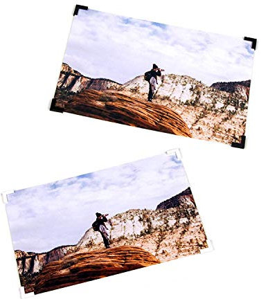 FotoGAEKKO Fotos aufhängen clips 160 Stück - Foto & Postkarten Klebeecken zum Aufhängen und Wand Kleben - Foto Klebepads Postkartenhalter Wand - Fotowand & Fotocollage, Schwarz - 10er Bundle