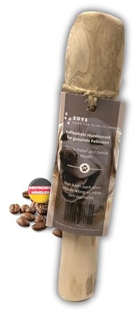 Zoys® Kaffeeholz für Hunde - Natürlicher Kauknochen für Hunde in 5 Größen - Kaustab für Zahnreinigung & Zahngesundheit & nachhaltige Beschäftigung - Hundezubehör langlebig & risikoarm (M, 3, stück)