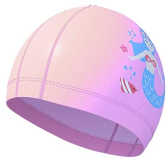 Cuffia da Nuoto Bambini, Cuffia da Piscina Bambina in Silicone, Cuffia Piscina Bambino Elastico Impermeabile Antiscivolo per Naso per Ragazzi Ragazza