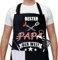 Gkmamrg Vatertagsgeschenk für Papa Kochschürze Vater Geschenk - Schürze Papa verstellbare Latzschürze Schürzen für Köche BBQ Malerei Backen Kochen Vatertag Geschenk